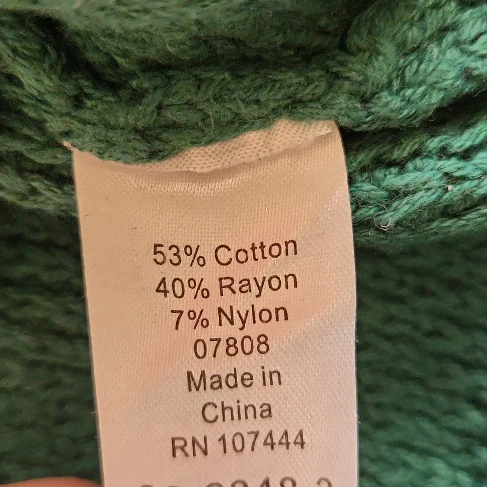 Jessica London Teal Ribbed Women's Sweater - Picture 5 of 7